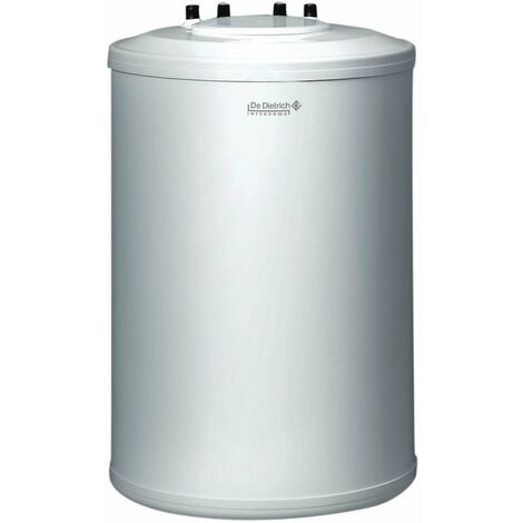 De Dietrich – Préparateur d'ECS émaillé SRB 130L au sol – Serpentin – Protection anode magnésium – Pour chaudières murales Nanéo, Vivadens, MCX
