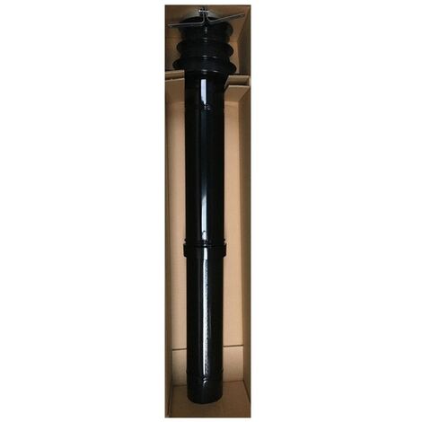 De Dietrich – Terminal D80/125 ALU/ALU CoxStant E 84837730 – Bride de toit – Système d'évacuation des fumées – Longueur 1185 mm