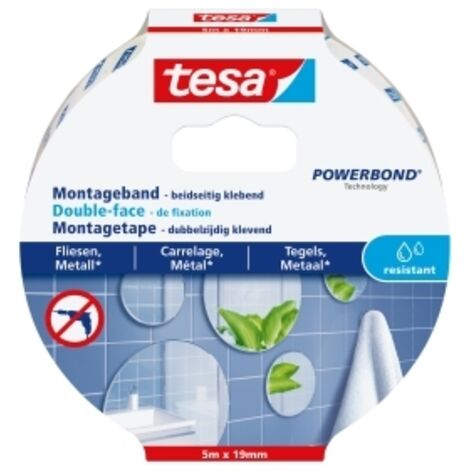 De doble cara de fijación de cinta Tesa - 'Powerbond 77745' baldosas y metal