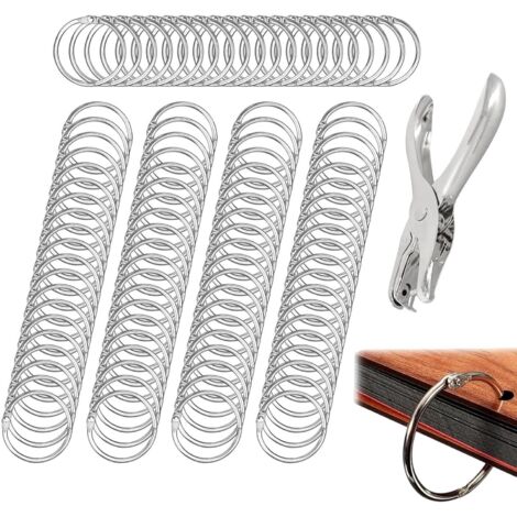 De En Mtal 100 Pices Accessoires de avec PerforatriceAnneaux