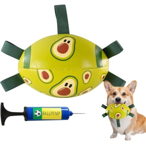 de football interactif pour chien Avec lani res en cuir