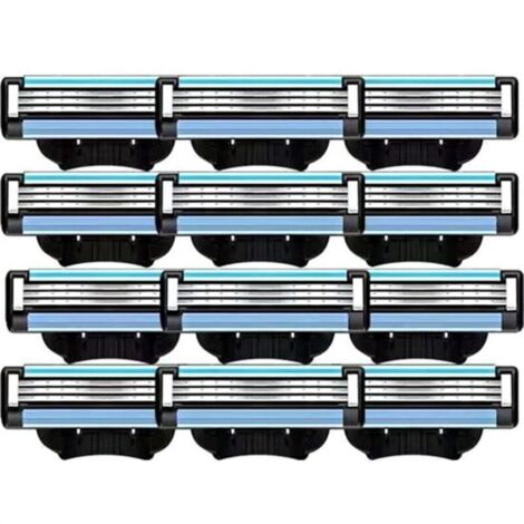 de Lames de Rasoir 20PièCes, Recharges de Lames Mach 3Manuelles pour Recharges de Lames de Rasoir pour Hommes Gillette Mach 3