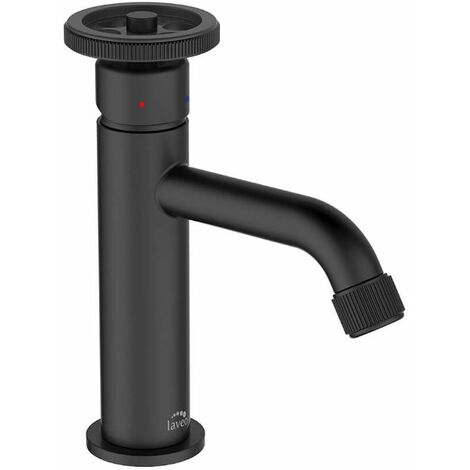 de lavabo Industriel style rétro avec mitigeur Laiton Noir