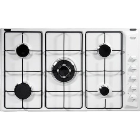DE LONGHI BL59DD PIANO COTTURA DA INCASSO 90CM 5 FUOCHI A GAS COLORE BIANCO