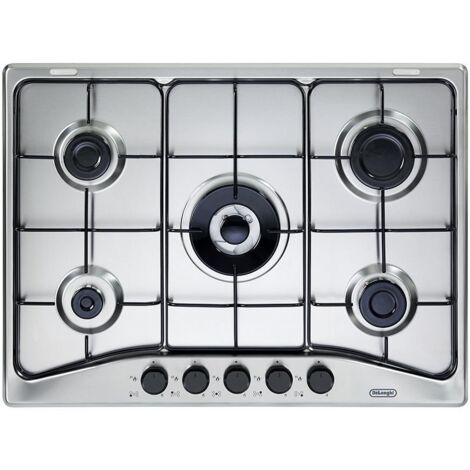 De Longhi De’Longhi FFA 57 ASV piano cottura Acciaio inossidabile Da incasso 68 cm Gas 5 Fornello(i)
