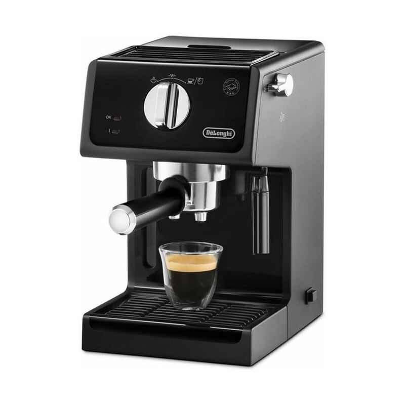 Image of Delonghi - ECP31.21 Espresso Macchina da Caffe' Sistema Manuale Potenza 1100 w Capacita' 1,1 Litri Thermoblock Cappuccino System Nero