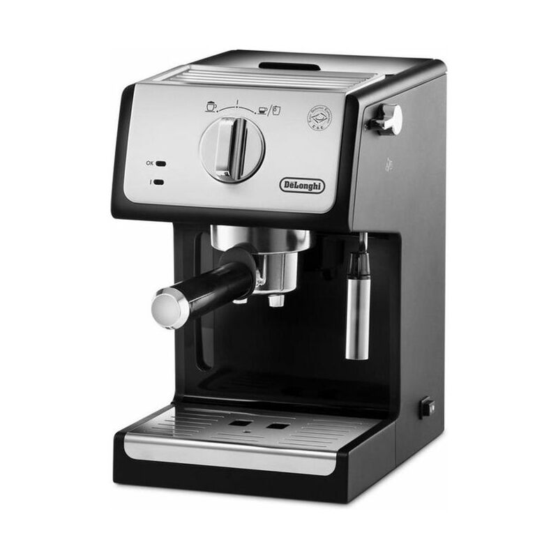 Image of DeLonghi ECP35.31 Espresso Macchina da Caffe' Sistema Manuale Potenza 1100 W Capacita' 1,1 Litri Thermoblock Cappuccino System Nero