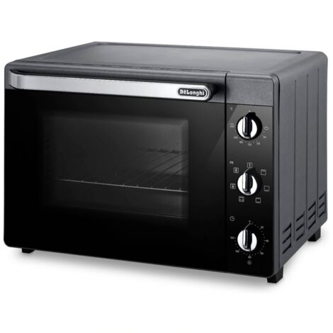 De Longhi EO 40123.S Toasterofen, 40 l, 2000 W, schwarzer Grill