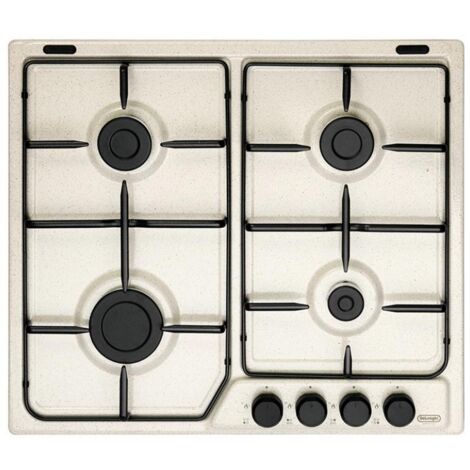 De Longhi FFS 46 ASV Linea Family Piano cottura a Gas 4 Zone Griglie finitura mat 60 cm Avena