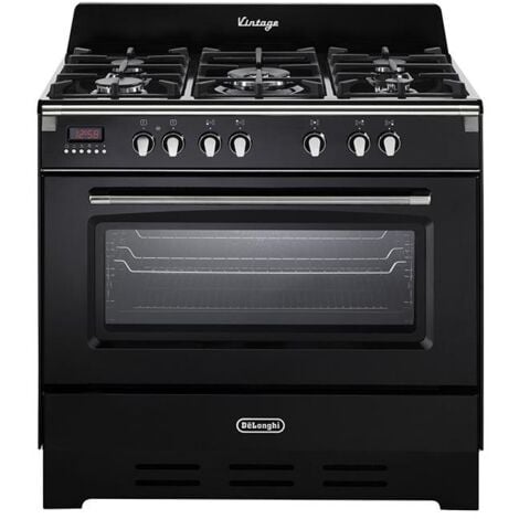 De Longhi MEM 965 NN ED Cucina Freestanding a Gas 5 Fuochi Classe A Nero