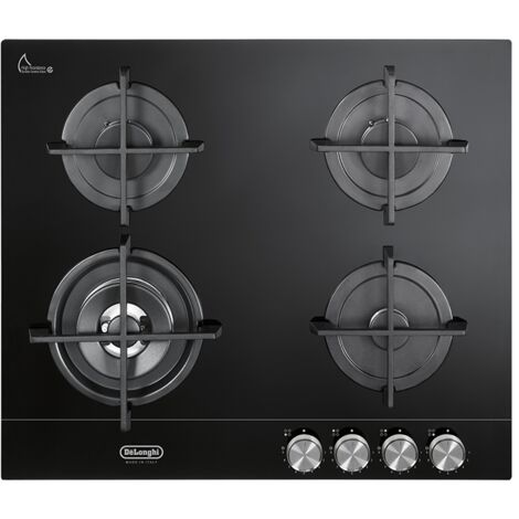 De Longhi NSL 460 NCM piano cottura Nero Da incasso 60 cm Gas 4 Fornello (i)