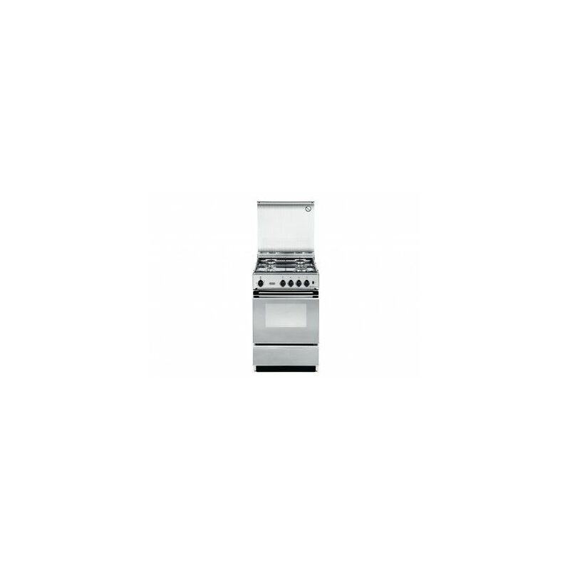 Image of SEX554NED Cucina Gas 4 Fornelli con Forno Elettrico da 50 cm Acciaio inossidabile - Delonghi