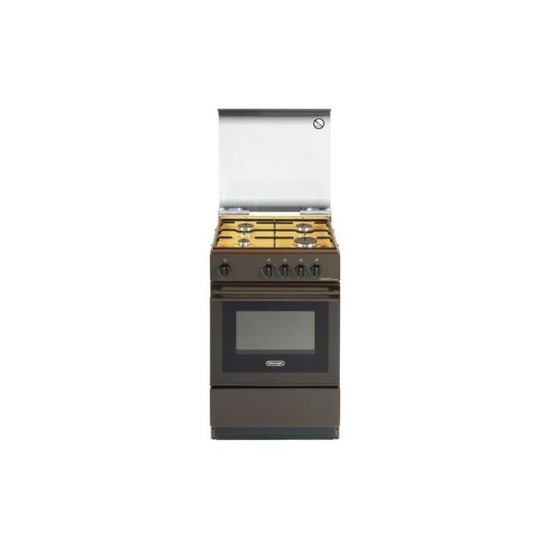 Image of De Longhi sgk 554 gn n Linea Smart Cucina a Gas Libera Installazione Forno a Gas 4 Fuochi Classe energetica Coperchio in Cristallo 50 cm Coppertone