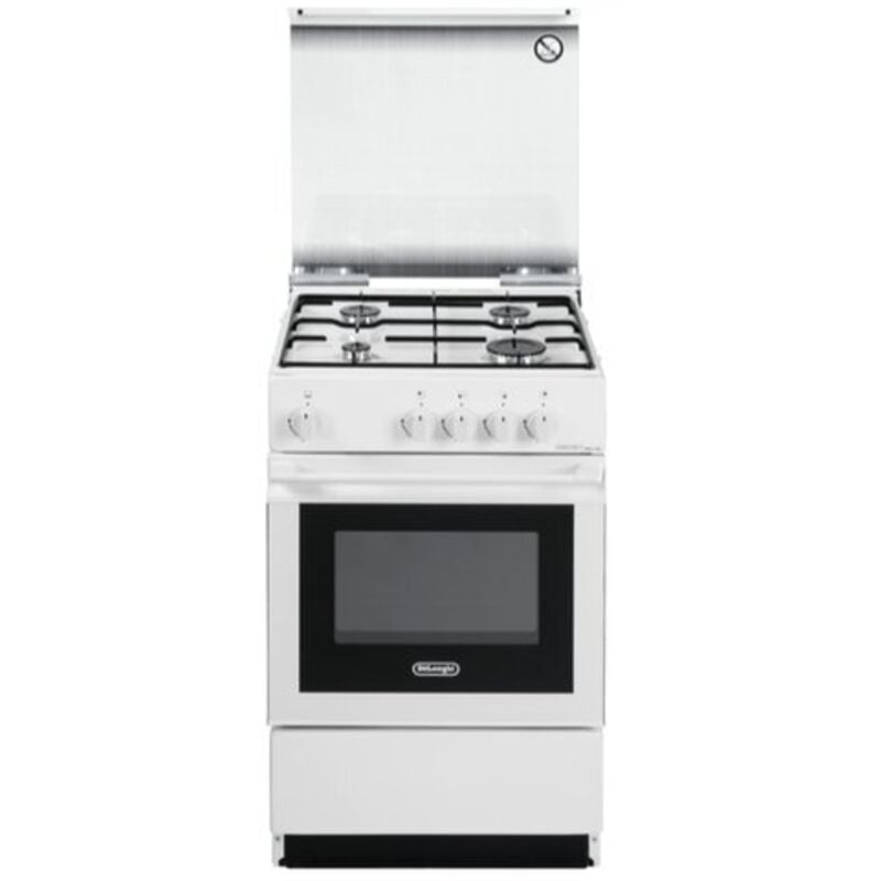 De Longhi Cucina a Gas SGW 554 GN N 4 Fuochi Forno a Gas 50 x 50 Colore Bianco
