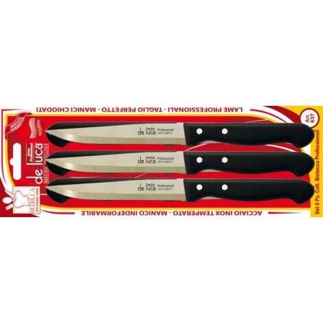De Luca Set 6 Coltelli Da Bistecca  Lama Mm 110