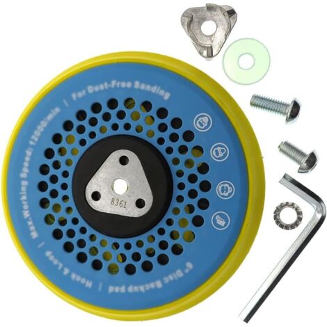 de meulage pneumatique pour meuleuse sec 9 trous 150 mm