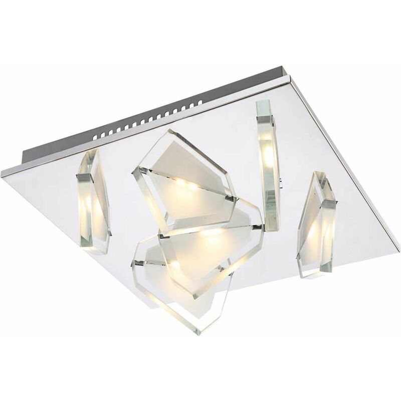 

Plafón LED Preppy 27W Sótano Cristal Cromado EEk Globo MIA 68596-6