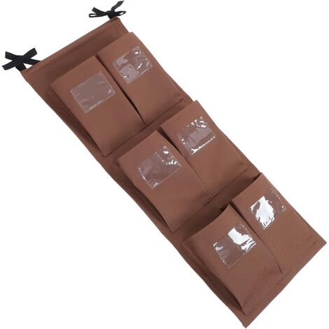 De Nettoyage Pliable pour Chariot 6 Poches Verticales Tissu