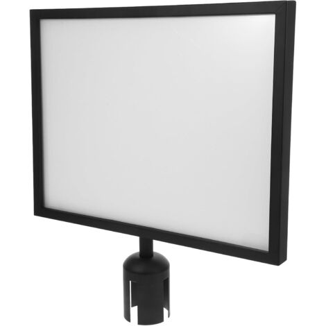 de Panneau Portrait pour Poteau Sangle R tractable A3 Noir