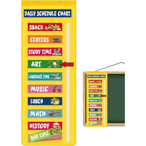 de Planning avec Poches pour Salle de Classe Calendrier