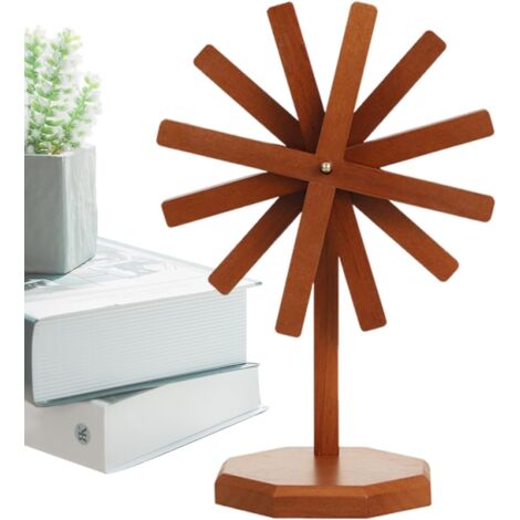 de Plat en Bois Naturel Tapis Anti Chaleur Forme Moulin Vent