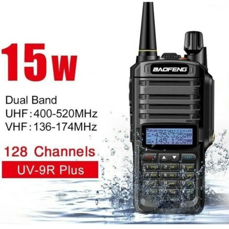 De plus Baofeng UV-9R 8W VHF UHF Talkie Walkie double bande Han + dheld Radio Two WayP7101