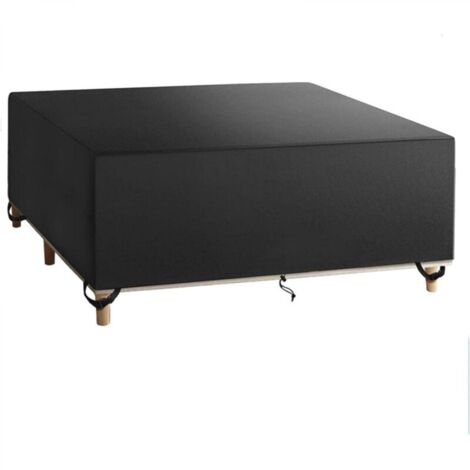 De Protection Salon De Jardin 250x250x90cm, Étanche Robuste Tissu Oxford 420D Housse Protection Table De Jardin Exterieur, Résistance au Vent, Anti-UV