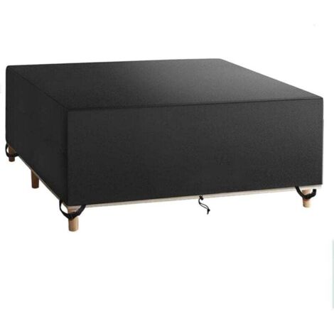 De Protection Salon De Jardin 250x250x90cm, Étanche Robuste Tissu Oxford 420D Housse Protection Table De Jardin Exterieur, Résistance au Vent, Anti-UV