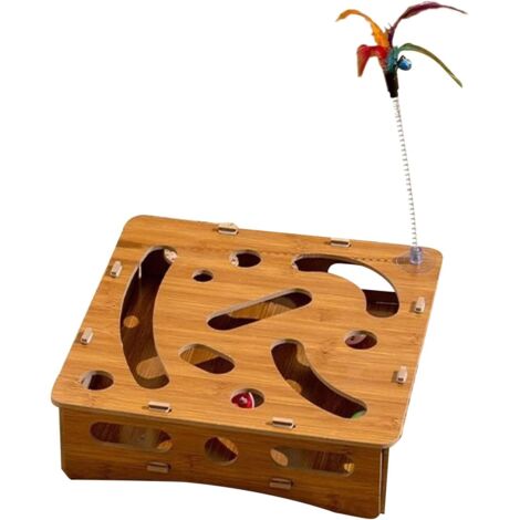 de Puzzle pour Chat Bote Jouets pour Chat avec balles et de