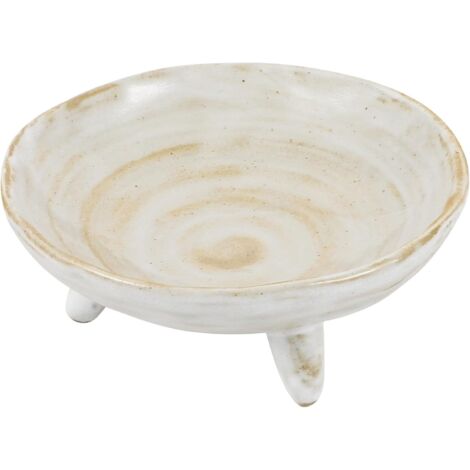 de Service Japonaise Poterie Brute Blanche Petite Assiette