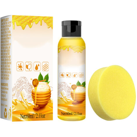 de Soins à la Cire d'Abeille Naturelle - Éclat et Protection pour Bois et Parquet - 60ml - Kit Complet