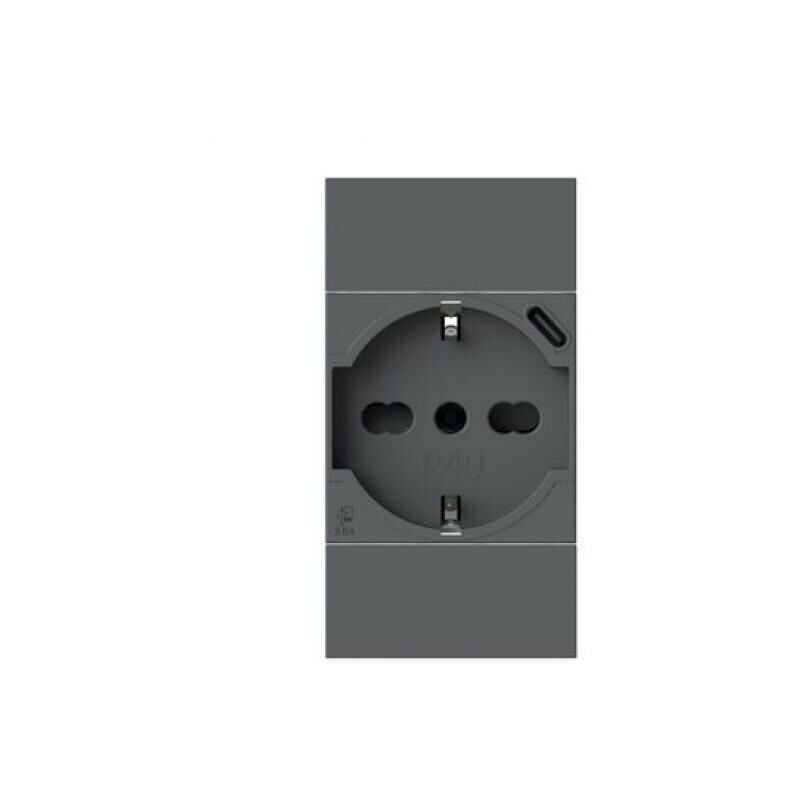 4 Box - p40 usb 3.0a pour bticino living now noir 4b.kg.p40.usb