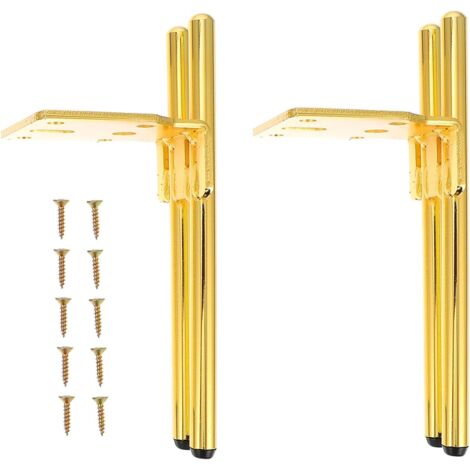 de support m talliques de 20 cm pour meubles lot de 2 pieds