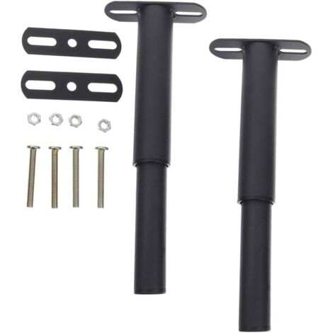 de support r glables en m tal noir de 18 cm pour meubles et