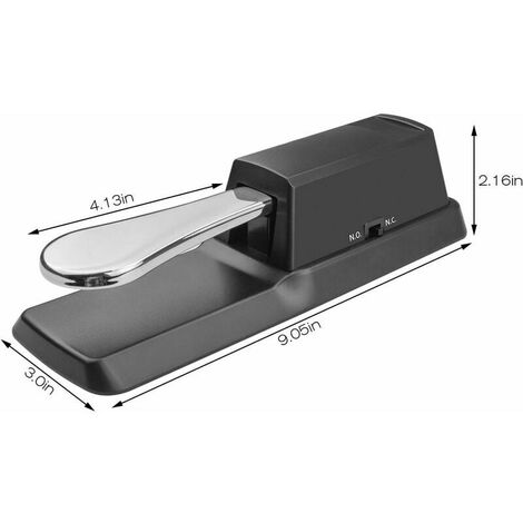 de Sustain Universelle pour Yamaha Casio Roland Korg Behringer Moog Piano MIDI Claviers Électroniques - Pédale de Sustain Pour Clavier, Câble de 1.8m et Prise de 6.5mm - Noir