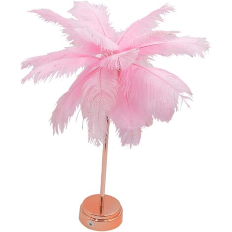 De Table Plumes Lampe De Chevet Tactile Led clairage Doux