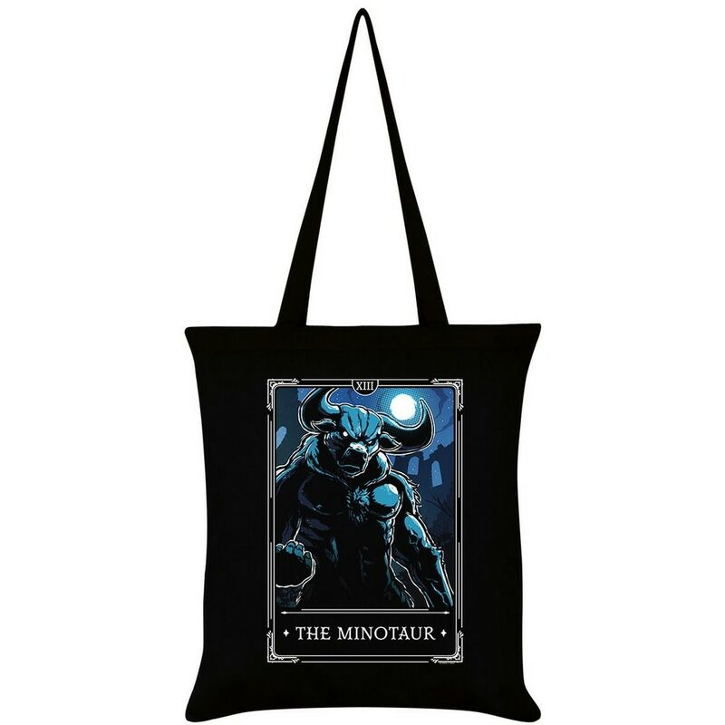 Legends The Minotaur Tote Bag (One Size) (Black/Blue) - Black/Blue - Deadly Tarot