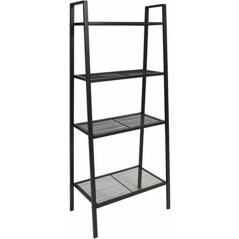 main image of "Deann Ladder Bookcase by Bloomsbury Market - Black"