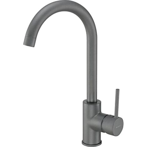 DEANTE BENT62M NEMEZJA ROBINET D'ÉVIER DE CUISINE, ANTHRACITE MÉTALLIQUE