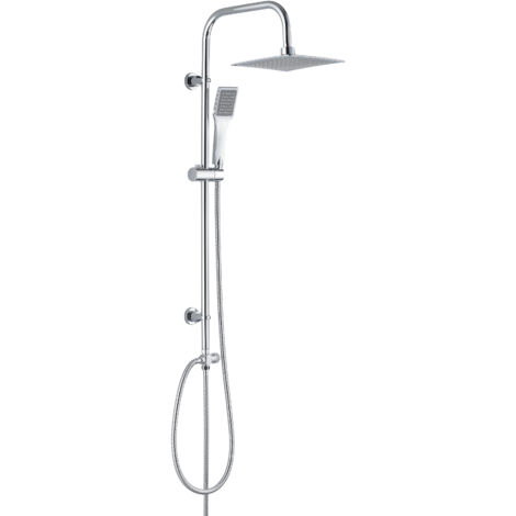 Deante  Douche pluie 1-fonction - Chromé - Design moderne - Anti-calc et économique en eau