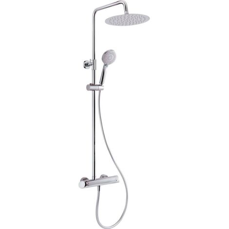Deante Douche Pluie Arnika - Platine - Design Moderne - Économie d'Eau - Facile à Nettoyer
