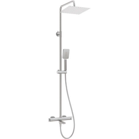 Deante  Douchette Thermostatique - Acier brossé - Design élégant - Sécurité anti-brûlure