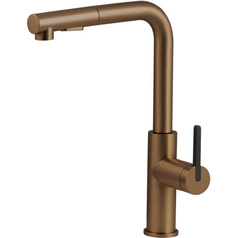 Deante  Mitigeur de cuisine - Momi - Bronze brossé - Design moderne - Fonctionnalité optimale