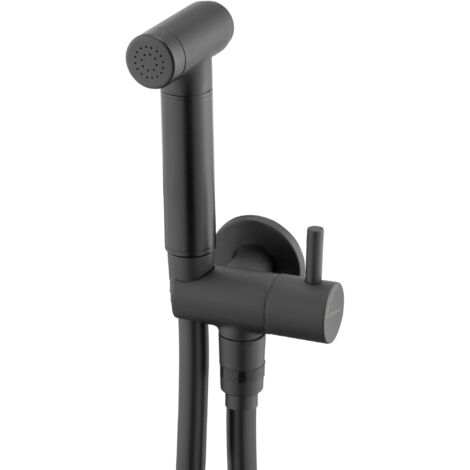 Deante Robinet Bidet Douchette Noir Mural Monocommande