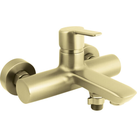Deante Robinet de Baignoire Arnika - Doré - Design Moderne - Résistant et Innovant