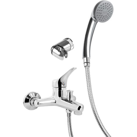 Deante Robinet de baignoire avec douche - Design classique - en laiton - Aérateur inclus - Facile à nettoyer