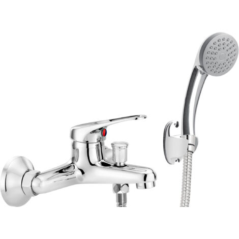 Deante Robinet de baignoire avec douchette - Chromé - Design élégant - Matériaux durables