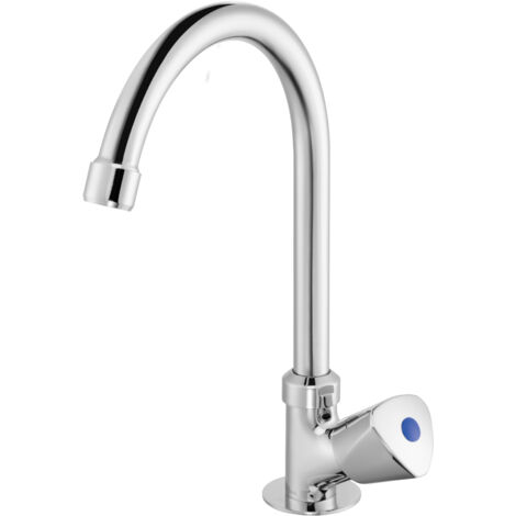 Deante  Robinet de cuisine U - Chromé - Bec mobile - Économiseur d'eau - Pratique et élégant