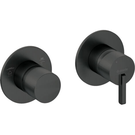 Deante Robinet de douche - Modèle Sila - Noir mat - Élégance moderne - Changement facile