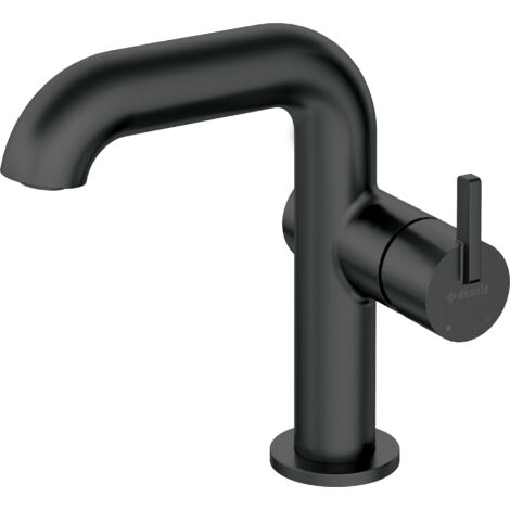 Deante Robinet de lavabo Silia - Noir mat - Design élégant - Pratique et moderne